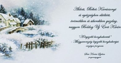 Karácsonyi és Újévi üdvözlet