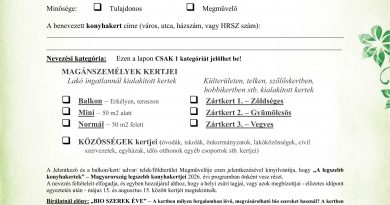 Isaszeg – Felhívás – Legszebb konyhakertek pályázat 2026