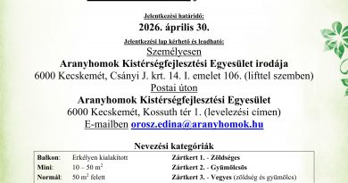 Kecskemét – Keresik Kecskemét legszebb konyhakertjeit