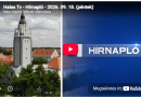 Kiskunhalas – Hírnapló – 2026. 09. 18. (péntek)Kiskunhalas –